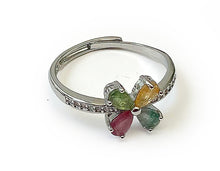 Charger l'image dans la galerie, Bague Fleur en Tourmaline - K1659 -
