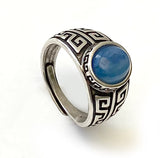 Chevalières Puissance éternelle en argent 925ème ajustable- Proposés en 3 couleurs de perles -