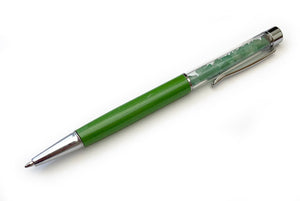 Stylo Bille avec Réservoir Energétique de Pierres Naturelles - Proposé en 9 couleurs de pierres -