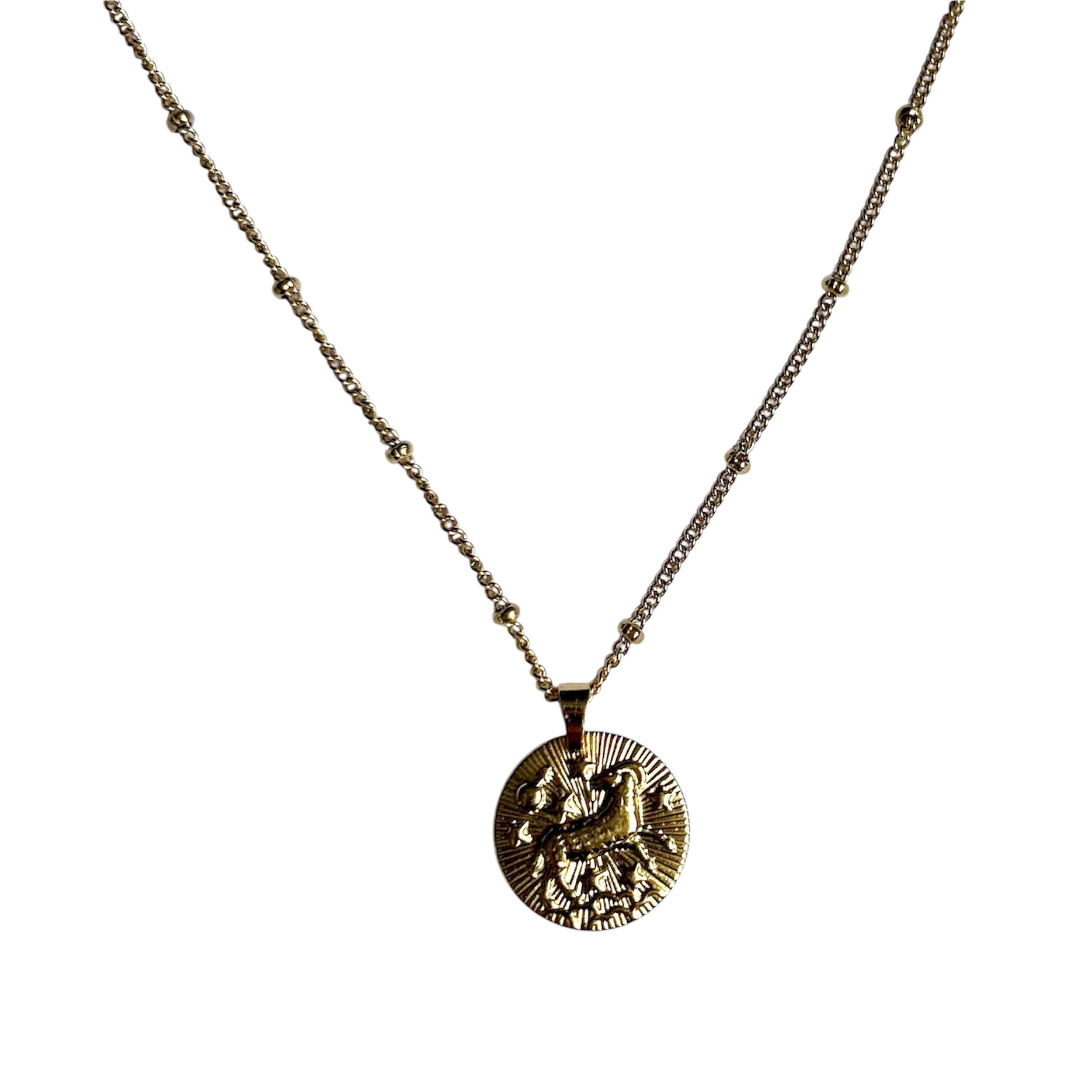 Le pendentif du Zodiaque Doré - BELIER - D1852 -