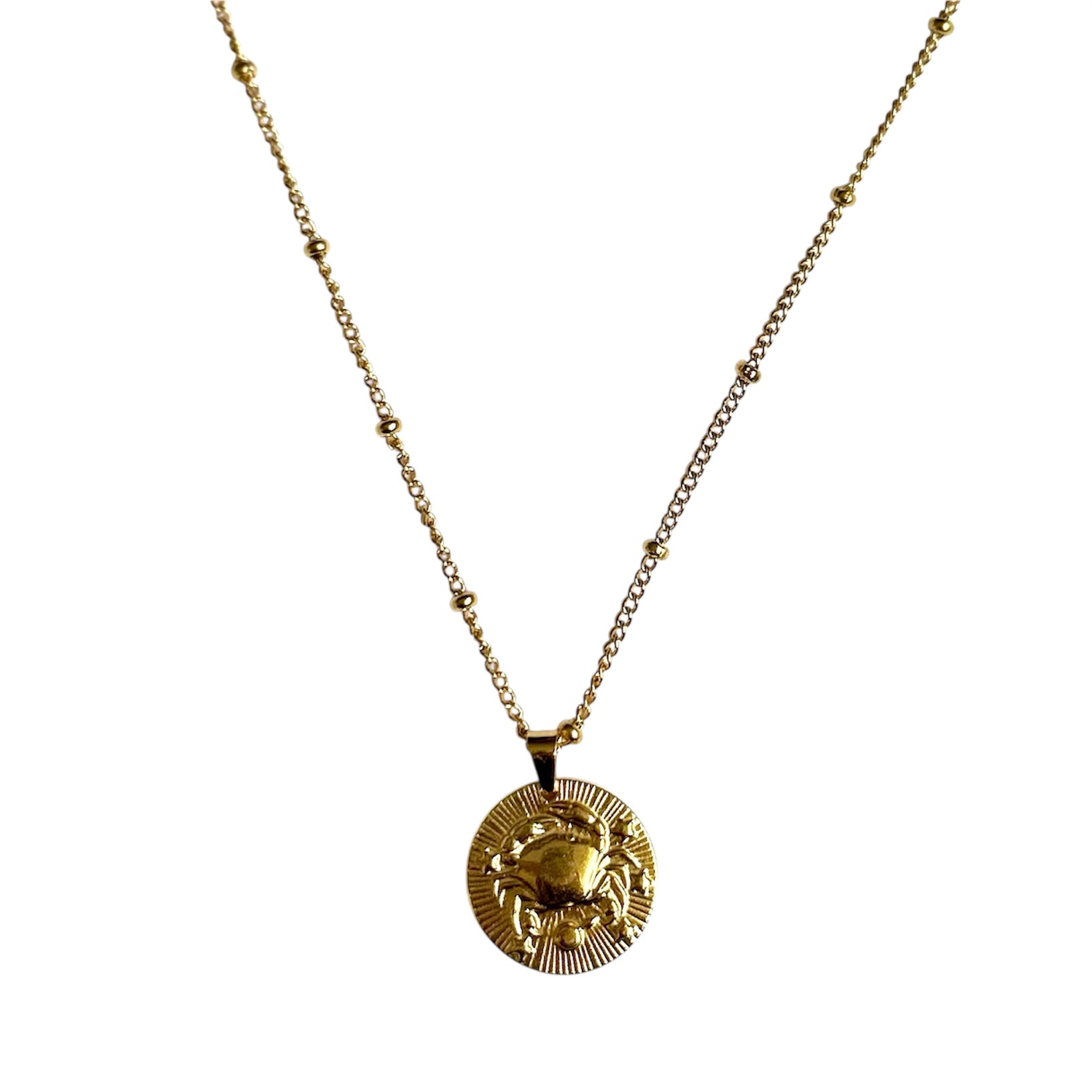 Le pendentif du Zodiaque Doré - CANCER - D1853 -
