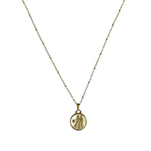 Charger l&#39;image dans la galerie, Pendentif du Zodiaque Doré et Blanc - 12 signes -
