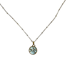 Charger l&#39;image dans la galerie, Pendentif du Zodiaque Doré et Blanc - SAGITTAIRE - D1870 -
