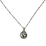 Pendentif du Zodiaque Doré et Blanc - SCORPION - D1871 -