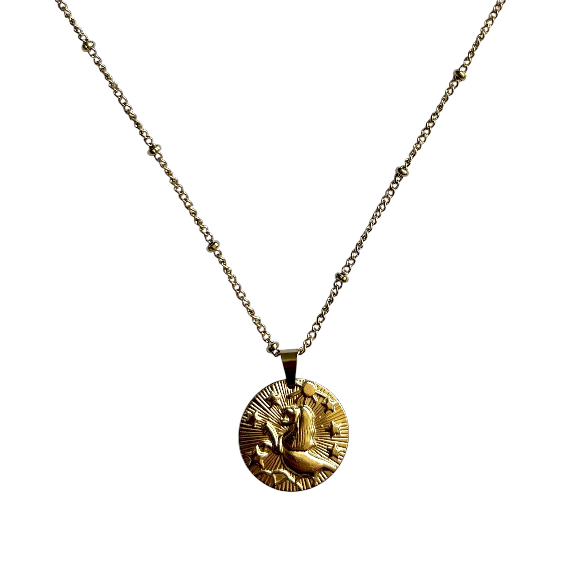 Le pendentif du Zodiaque Doré - LION - D1856 -