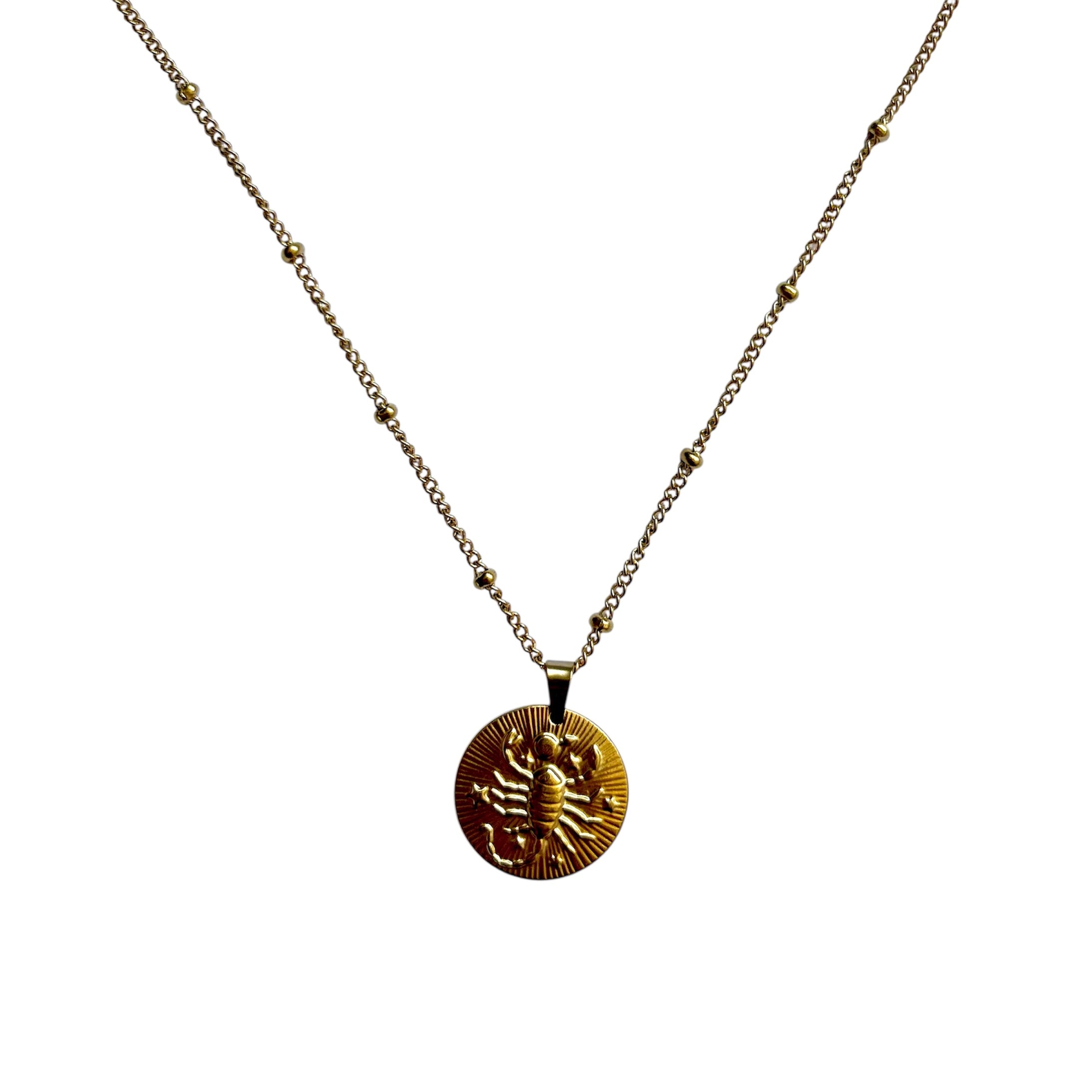 Le pendentif du Zodiaque Doré - SCORPION - D1859 -