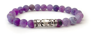 Bracelet Fleur de Lotus Porte-Bonheur - Proposé en 8 pierres de couleurs différentes -