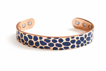 Charger l'image dans la galerie, Bracelets Jonc cuivre magnétique motif martelé - proposés en 5 couleurs -
