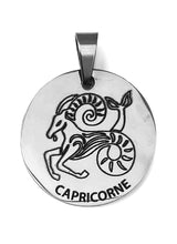Charger l&#39;image dans la galerie, Le pendentif du Zodiaque Gravé Argenté - 12 signes -
