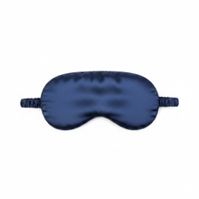 Charger l'image dans la galerie, Masque de sommeil satin bleu sur fond blanc
