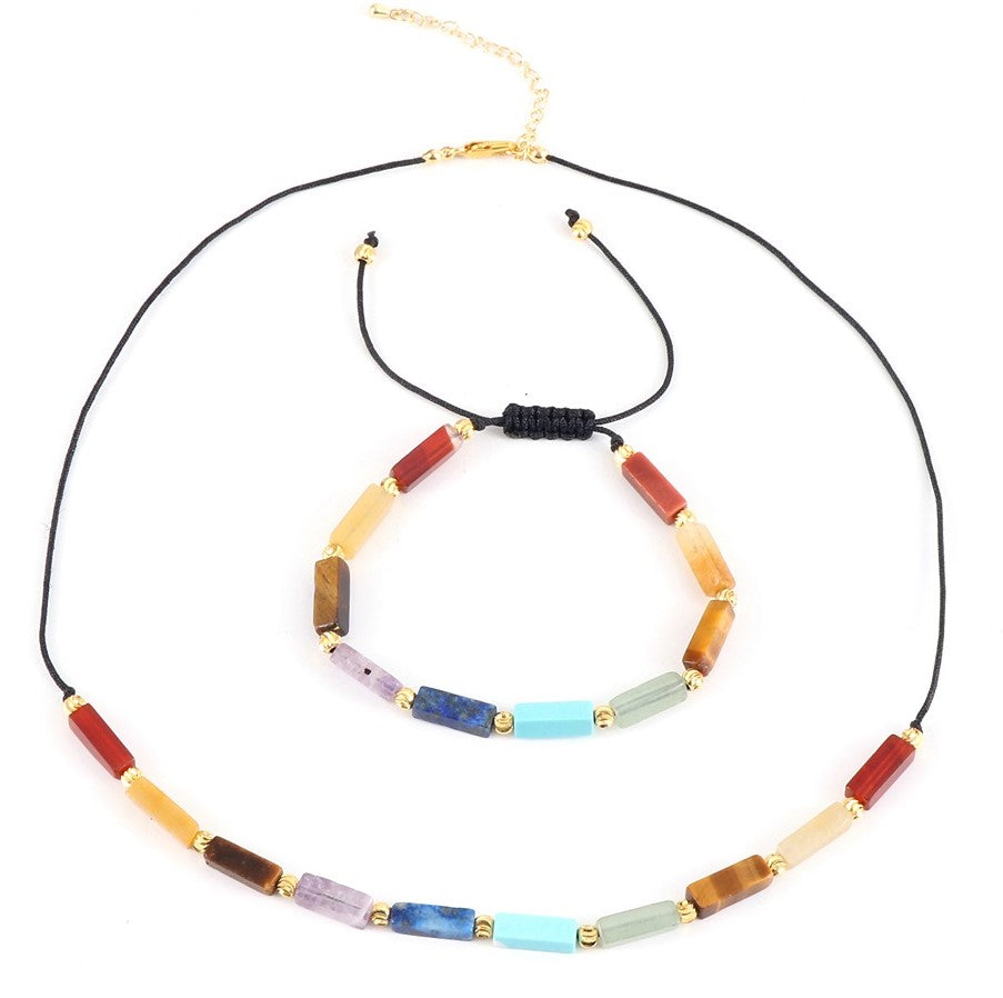 Bracelet et Collier Perles de Tahiti en Parure couleur nuances claires