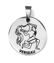 Charger l&#39;image dans la galerie, Le pendentif du Zodiaque Gravé Argenté - 12 signes -
