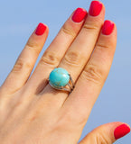 Bague Ajustable Perle Chakras - Proposé en 8 pierres de couleurs différentes   -