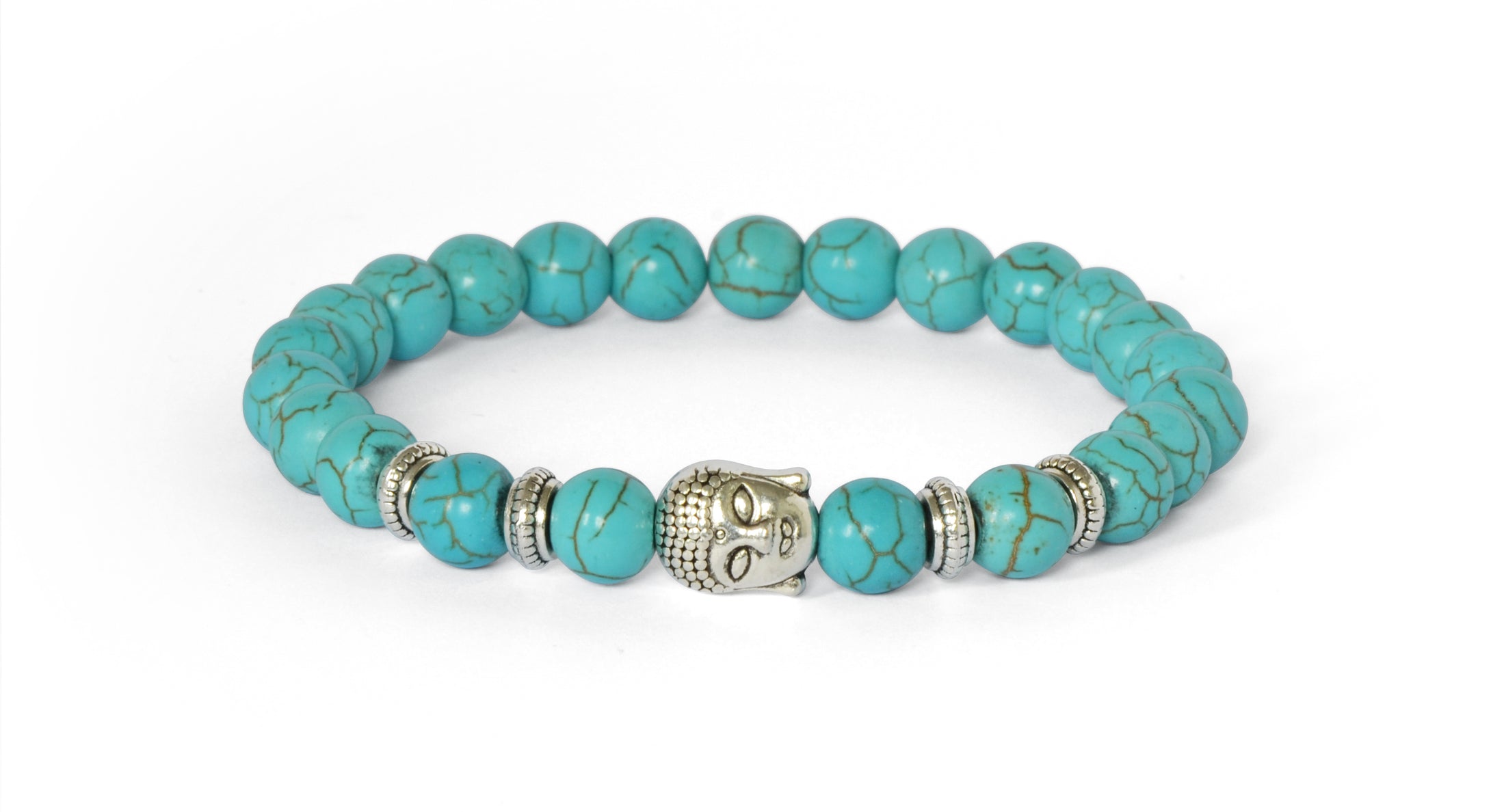 Bouddha Bracelet Porte-Bonheur - Proposé en 8 pierres de couleurs différentes -